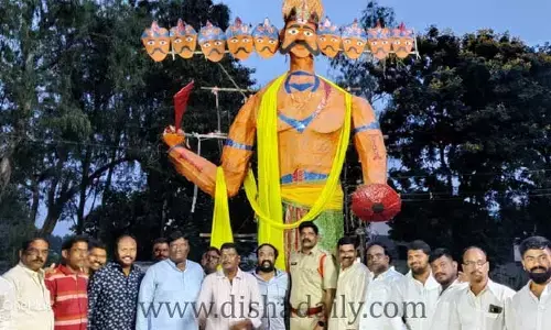 రావణదహనం చేసిన ఎమ్మెల్యే కొప్పుల మహేష్ రెడ్డి