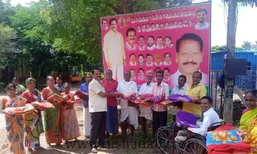 నిరుపేదలకు అండగా ఉంటా.. మార్కెట్ కమిటీ డైరెక్టర్ పురం రాజమౌళి