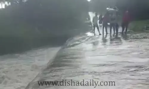 భారీగా కురిసిన వర్షాలు.. పొంగి పొర్లుతున్న వాగులు