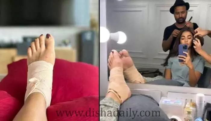 కాలుకు కట్టుతో నడవలేని స్థితిల్లో Pooja Hegde.. అసలేం జరిగింది...? కాలుకు కట్టుతో నడవలేని స్థితిల్లో Pooja Hegde.. అసలేం జరిగింది...?