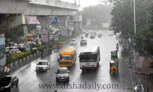 బ్రేకింగ్: హైదరాబాద్‌లో భారీ వర్షం.. ఈ ఏరియాల్లో ఫుల్ ట్రాఫిక్ జామ్!