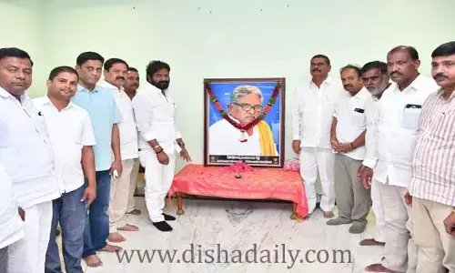మన్నె వెంకట్రాంరెడ్డికి Minister Srinivas Goud  నివాళి