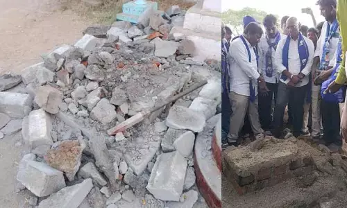 మానకొండూరులో బీఎస్పీ గద్దె కూల్చివేత.. ఆర్ఎస్పీ సీరియస్