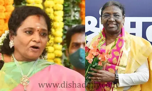 రాష్ట్రపతికి స్వాగతం పలికిన Governor Tamilisai