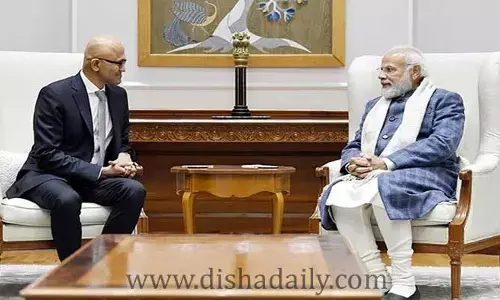 ప్రధానితో మైక్రోసాఫ్ట్ సీఈవో భేటీ.. అందుకు సహకరిస్తామని హామీ