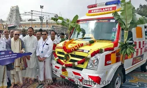TTDకి రూ.25 లక్షల విలువైన అంబులెన్స్ విరాళం