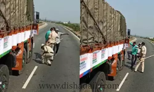 జాతీయ రహదారిపై ఆర్టీఏ సిబ్బంది దాడి..