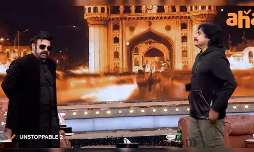 First glimpse of Pawan Kalyan at Unstoppable with NBK S2: పవర్ స్ట్రోమ్ లోడింగ్!