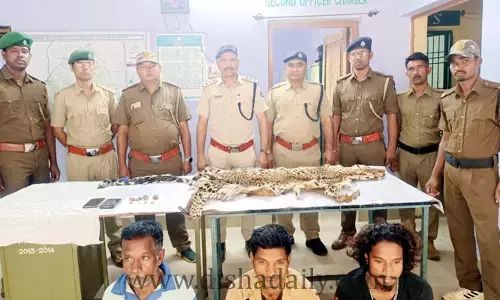 ఒడిశా నుంచి ఆంధ్రాకు పులి చర్మం.. మధ్యలో అడ్డగించిన పోలీసులు