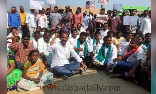 ప్యాకేజీ 21, 22 నిర్మించవద్దని మళ్లీ రైతుల నిరసనలు