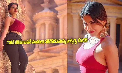Iswarya Menon : హాట్ పోజులతో  కుర్రాళ్ల మతులు పోగొడుతున్న ఐశ్వర్య మీనన్