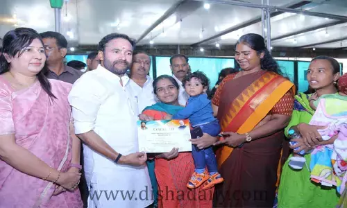 పసి పిల్లల ఆరోగ్యం పట్ల తల్లిదండ్రులు శ్రద్ధ వహించాలి.. Union Minister kishan reddy