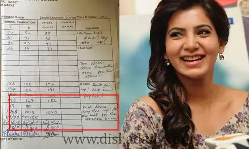 10th క్లాస్ మెమో షేర్ చేసిన Samantha. ఎన్ని మార్కులో తెలుసా?