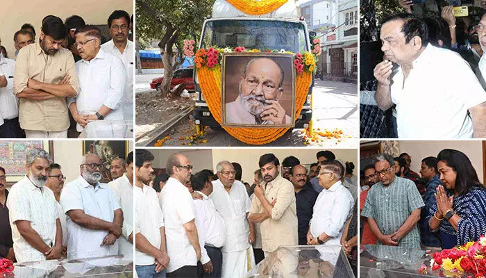 కళాతపస్వీ కె.విశ్వనాథ్కు సినీ ప్రముఖుల ఘన నివాళి (ఫొటో ఫీచర్) కళాతపస్వీ కె.విశ్వనాథ్కు సినీ ప్రముఖుల ఘన నివాళి (ఫొటో ఫీచర్)