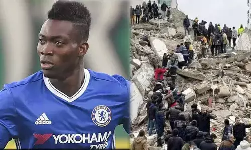 టర్కీ భూకంపం శిథిలాల కింద చిక్కుకున్న Ghana footballer Christian Atsu