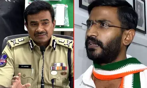 హైదరాబాద్ సీపీ సీవీ ఆనంద్‌పై చర్యలు తీసుకోండి: బల్మూరి వెంకట్