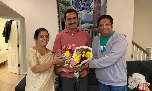 విప్ గంపకు అమెరికాలో ఘనస్వాగతం..