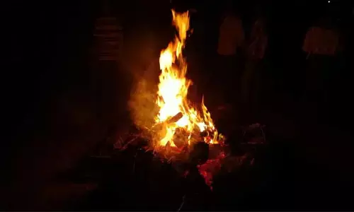 చలి మంటకు వృద్ధురాలు బలి..