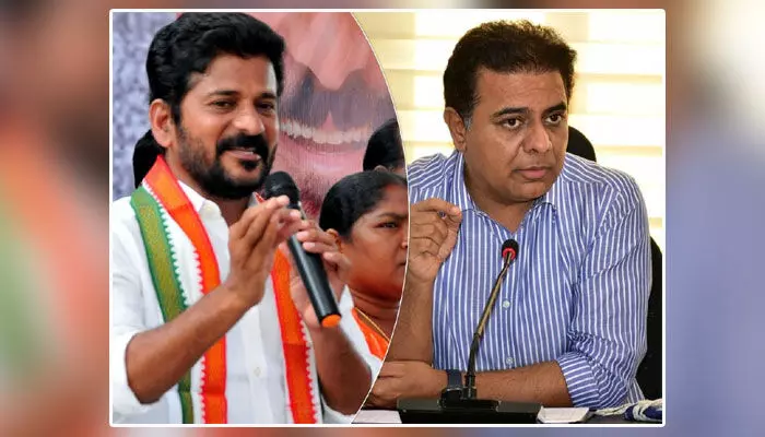 రేవంత్ రెడ్డిపై కేటీఆర్ సంచలన ఆరోపణలు రేవంత్ రెడ్డిపై కేటీఆర్ సంచలన ఆరోపణలు