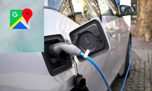 గూగుల్ మ్యాప్ ద్వారా EV చార్జింగ్ పాయింట్లు