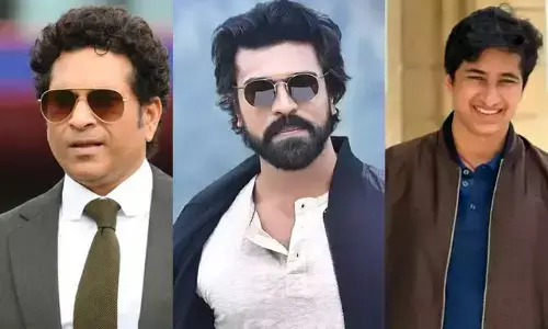 HYD : ఫార్ములా ఈ రేసింగ్‌లో సందడి చేసిన సచిన్, రాంచరణ్, మహేష్ బాబు కొడుకు