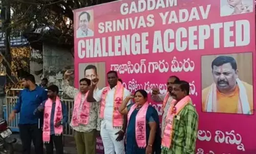 కలకలం రేపుతున్న రాజాసింగ్ ఫ్టెక్సీలు