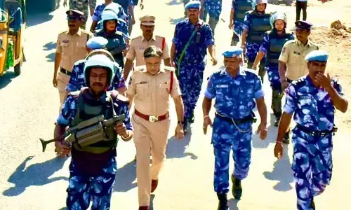 Hanumakonda :హనుమకొండలో రాపిడ్ యాక్షన్ ఫోర్స్ కవాతు