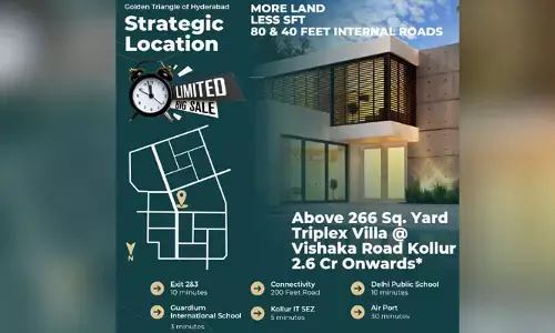 కొల్లూరులో ప్రీమియం విల్లాస్.. మాజీ మంత్రి ప్రీలాంచ్ ఆఫర్!