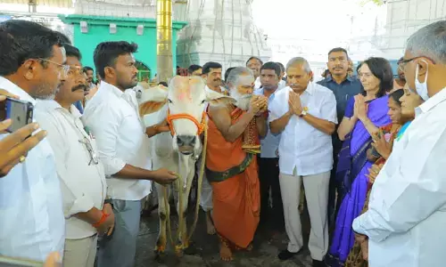 వేములవాడ రాజన్నను కుటుంబ సమేతంగా దర్శించుకున్న ఎమ్మెల్యే