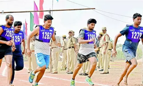 ఎస్సై, కానిస్టేబుల్ అభ్యర్థులకు మొదలైన దేహదారుఢ్య పరీక్షలు