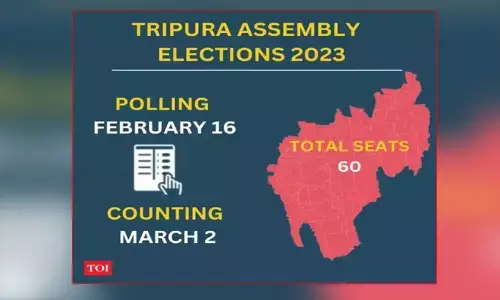 త్రిపురలో కొనసాగుతున్న అసెంబ్లీ ఎన్నికల పోలింగ్