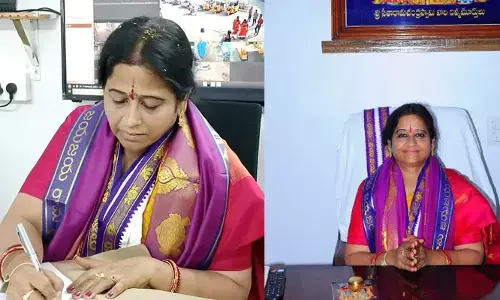 రామాలయం కొత్త ఈవో రమాదేవి బాధ్యతల స్వీకారం