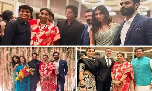 స్మృతి ఇరానీ కుమార్తె రిసెప్షన్‌కు హాజరైన షారుఖ్ ఖాన్