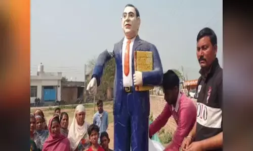 హర్యానాలో అంబేద్కర్ విగ్రహానికి అవమానం