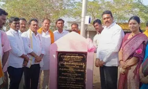 ఐమాక్స్ లైట్లు ప్రారంభించిన ఎంపీపీ..