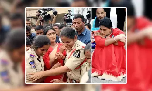 మహబూబాబాద్‌లో YSRTP చీఫ్ షర్మిల అరెస్ట్