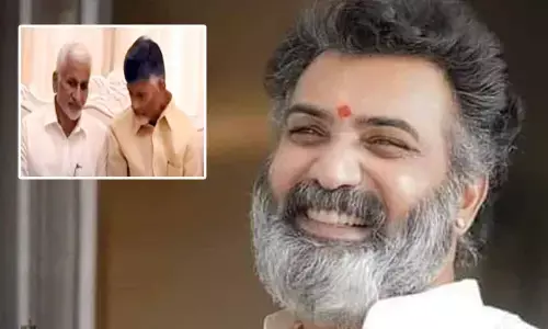తారకరత్న పార్థివదేహం వద్ద చంద్రబాబు, విజయసాయి మాటామంతీ
