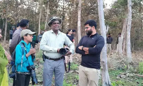 బర్డ్ వాక్ లో నిర్మల్ కలెక్టర్..
