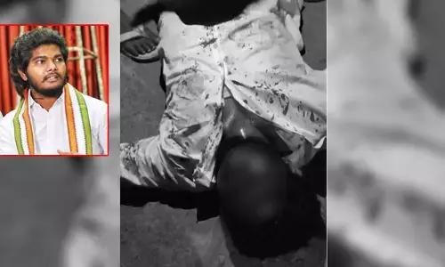 రేవంత్ యాత్రలో కాంగ్రెస్ యువ‌నేతపై దాడి..