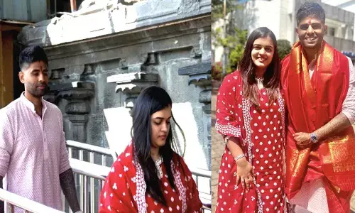 తిరుమల శ్రీవారిని దర్శించుకున్న సూర్యకుమార్‌ యాదవ్‌