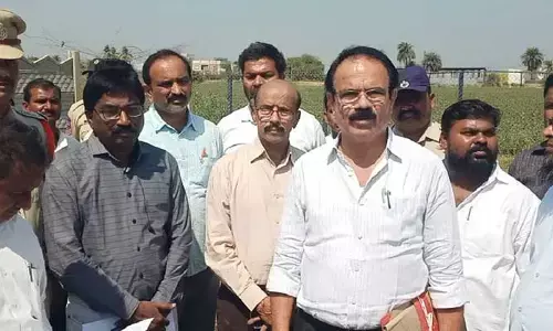 రామర్తి చెరువులో భూ వివాదంపై లోకాయుక్త విచారణ..