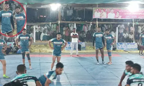 మేళ్లచెరువు‌లో జాతీయ కబడ్డీ క్రీడకారులు హల్ చల్