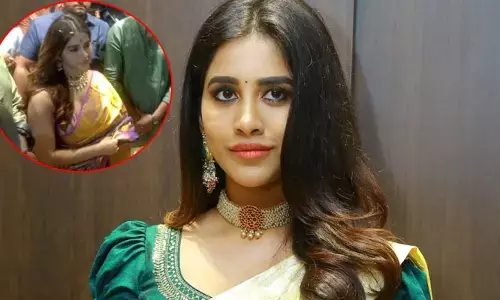 ముగ్ధ షాపింగ్ మాల్ ఓపెనింగ్‌లో సందడి చేసిన హీరోయిన్ నభ నటేష్..