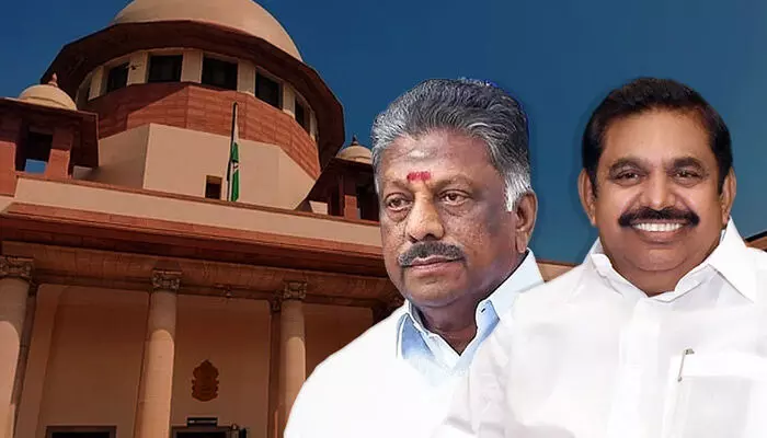 సుప్రీం కోర్టులో మాజీ ముఖ్యమంత్రికి ఎదురుదెబ్బ.. పళని స్వామికే పార్టీ బాధ్యతలు సుప్రీం కోర్టులో మాజీ ముఖ్యమంత్రికి ఎదురుదెబ్బ.. పళని స్వామికే పార్టీ బాధ్యతలు