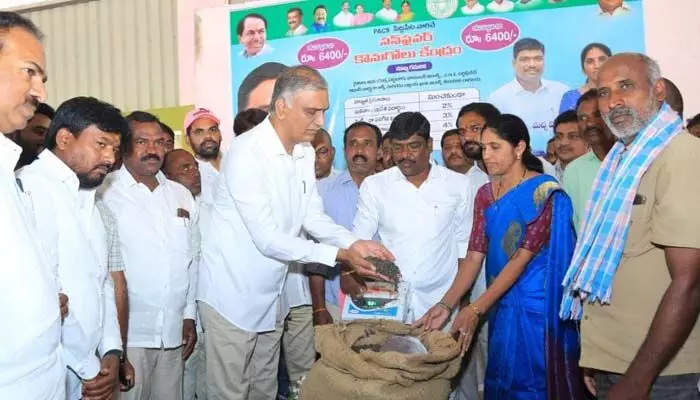 దక్షిణ భారత దేశ ధాన్యగారంగా తెలంగాణ: మంత్రి హరీశ్ రావు దక్షిణ భారత దేశ ధాన్యగారంగా తెలంగాణ: మంత్రి హరీశ్ రావు