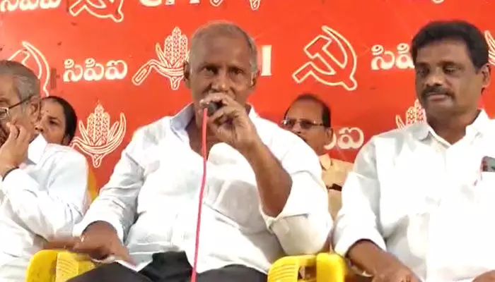 దేశ చరిత్రలోనే మొదటిసారిగా ఎల్ఐసీకి నష్టాలు: కూనంనేని దేశ చరిత్రలోనే మొదటిసారిగా ఎల్ఐసీకి నష్టాలు: కూనంనేని