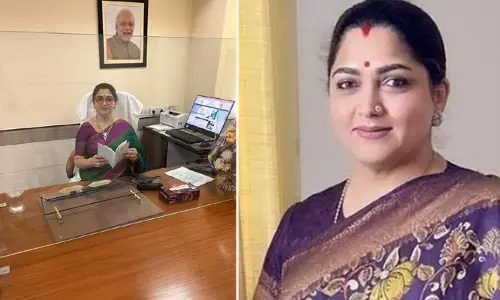 మహిళా కమిషన్ సభ్యురాలిగా బాధ్యతలు స్వీకరించిన ఖుష్బూ