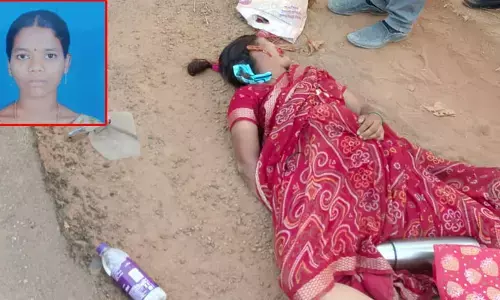 రోడ్డు ప్రమాదంలో టీచర్ మృతి