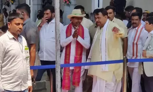 తెలంగాణ తిరుమల దేవస్థానానికి చేరుకున్న ముఖ్యమంత్రి కేసీఆర్
