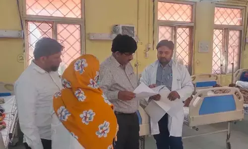 జిల్లా ఆసుపత్రిని సందర్శించిన వైద్య విధాన పరిషత్ కమిషనర్